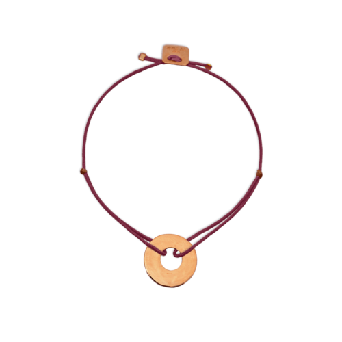 Armband Scheibe für Gravur geignet vergoldet oder rosé vergoldet