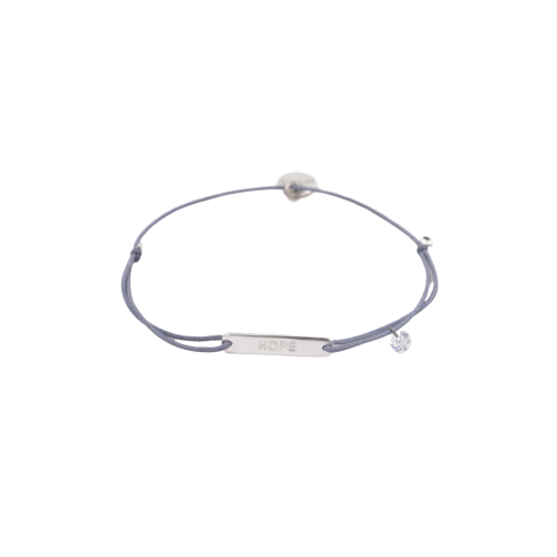 Armband “hope” silber mit Zirkonia Steinchen